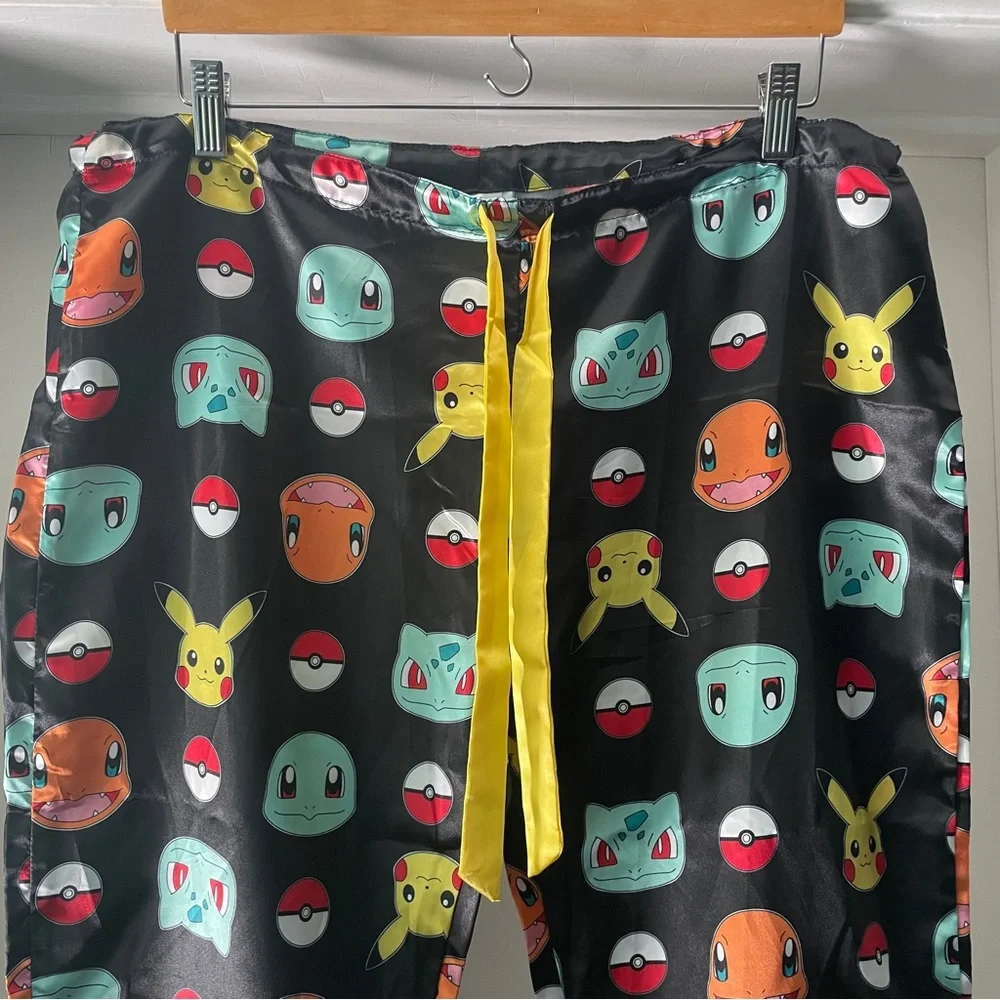 NWOT Pokemon Men's Black Character Sleep Pants Pajama Bottoms Size S